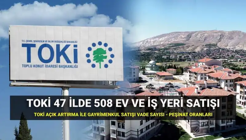 TOKİ, 508 Ev ve İş Yerini Açık Artırma ile Satıyor: Detaylar Açıklandı!