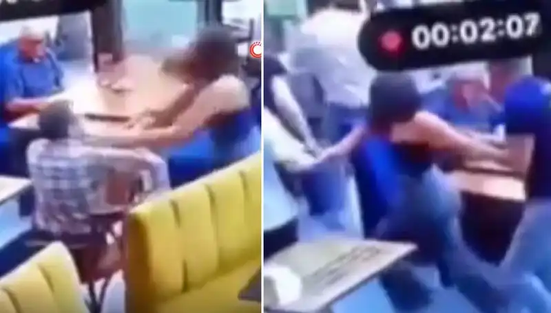 Garsona Tokat Attı, Müşterisinin Tekme Tokat Dayak Yediği Olay İşte Böyle Yaşandı