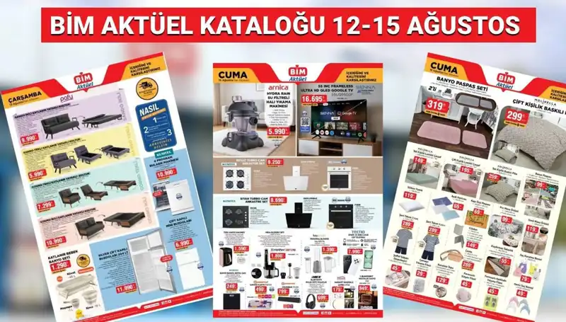 BİM 12-15 Ağustos 2025 Kataloğu: Alışveriş Keyfinizi Artıracak Yenilikler