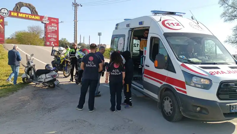 Edirne'de Meydana Gelen Motosiklet Kazası Hayatları Değiştirdi