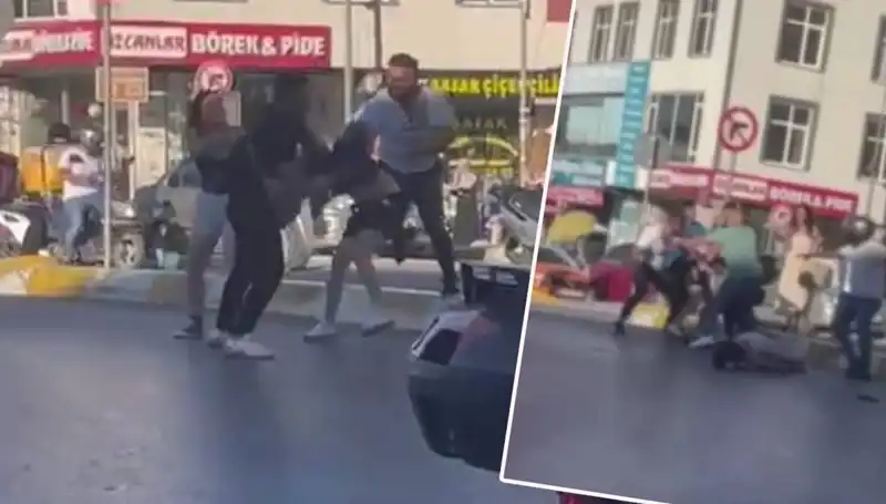 Esenyurt'ta Hayatları Tehlikeye Atılan İki Kadın Motosikletli, Şiddetin Korkunç Yüzüyle Karşılaştı!