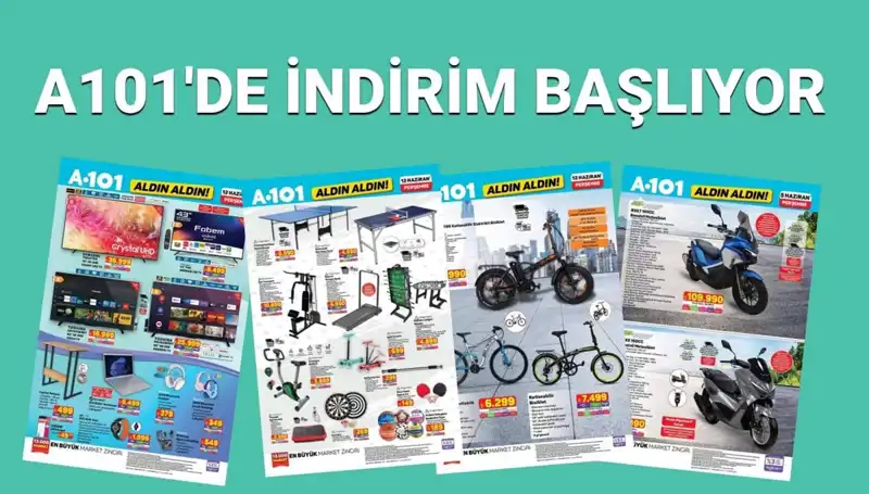 A101'in 12 Haziran Aktüel Kataloğunda Neler Var? Spor ve Teknoloji Ürünleri Kaçırılmayacak!